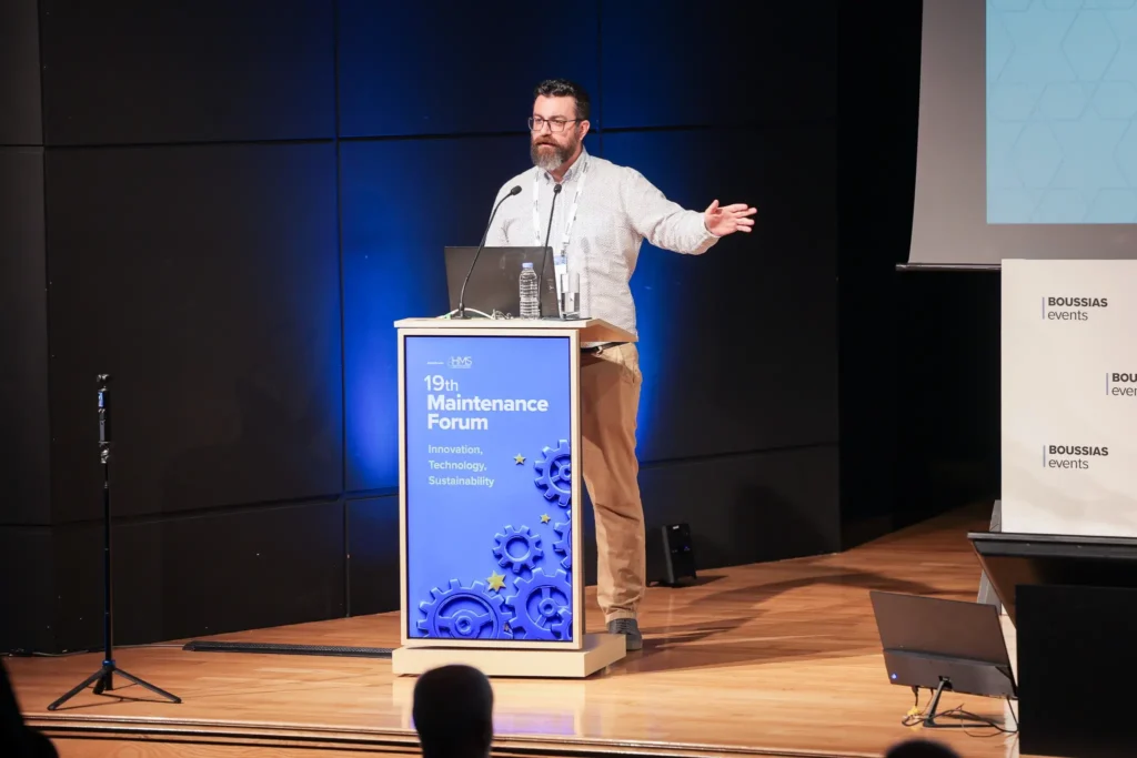 Dr. Thanasis Naskos speaking at 19th Maintenance Forum 2026